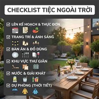 10 Ý TƯỞNG SETUP TIỆC NGOÀI TRỜI TẠI NHÀ ĐẸP, DỄ LÀM VÀ TIẾT KIỆM