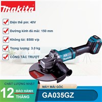 Máy Mài Góc Dùng Pin 40V XGT Makita GA035GZ Chính Hãng - Sức Mạnh Vượt Trội, Giá Tốt Tại DIY Home Depot
